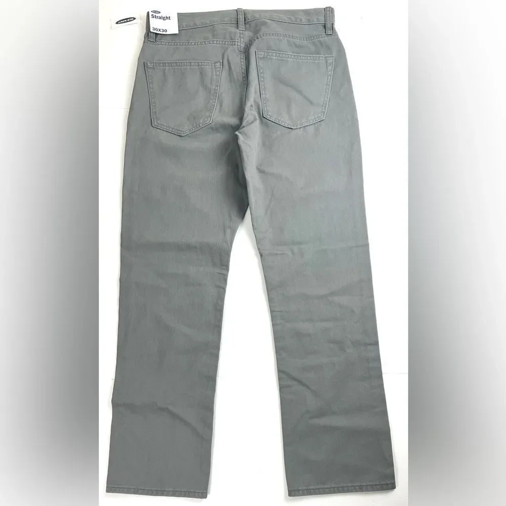 Old Navy Men's Slate Gray Straight Jeans - Picture 2 of 5